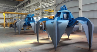 Carbon Steel Electro-hydraulic Grab For Medical Solid Waste